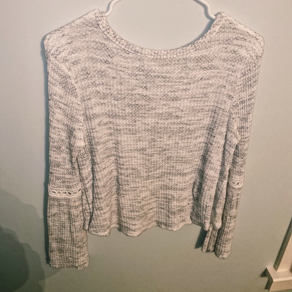 Altar'D State grey LS blouse - Picture 2 of 5